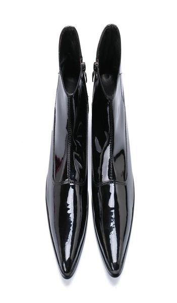 british patent leather shoes men ankle male paty prom shoes pointed toe men party dress boots plus size motorcycle short boots3392961, Black
british patent leather shoes men ankle male paty prom shoes pointed toe men party dress boots plus size motorcycle short boots3392961, Black