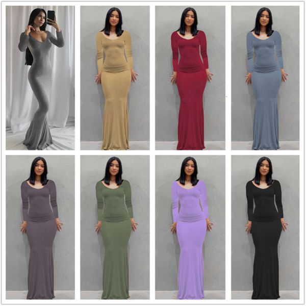 designer womens maix long sleeve dresses skims suspenders casual dress short sleeve plus size 3xl bodycon slim sling home female long skirts, Black;gray
designer womens maix long sleeve dresses skims suspenders casual dress short sleeve plus size 3xl bodycon slim sling home female long skirts, Black;gray