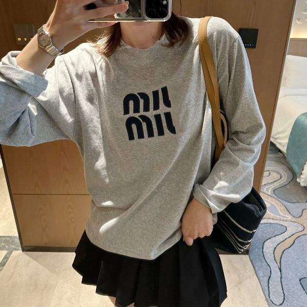 basic t shirt women long sleeves tee shirt sping autumn letter patch embroidered t-shirt pullover, White
basic t shirt women long sleeves tee shirt sping autumn letter patch embroidered t-shirt pullover, White
