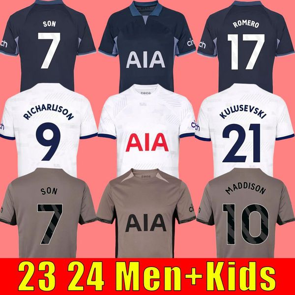 tottenham 23 24 kane son richarlison soccer jerseys pedro porro kulusevski hojbjerg away perisic danjuma romero football kit shirt bentancur, Black;yellow
tottenham 23 24 kane son richarlison soccer jerseys pedro porro kulusevski hojbjerg away perisic danjuma romero football kit shirt bentancur, Black;yellow
