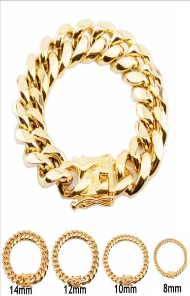 cuba039s chain 8mm10mm12mm14mm16mm18mm stainless steel bracelets 18k gold plated high polished miami cuban link men pu4133073, Black
cuba039s chain 8mm10mm12mm14mm16mm18mm stainless steel bracelets 18k gold plated high polished miami cuban link men pu4133073, Black