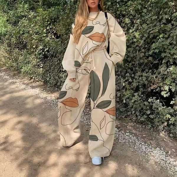 women's tracksuits designer casual round neck loose print basic women sweater set fashion hoodies and sweatpants sets suitccvo, White
women's tracksuits designer casual round neck loose print basic women sweater set fashion hoodies and sweatpants sets suitccvo, White