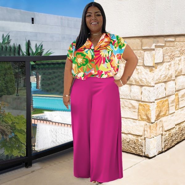 women's plus size tracksuits matching sets floral print blouse and pants female luxury fashion formal cloth 2023 summer women two piece, Black
women's plus size tracksuits matching sets floral print blouse and pants female luxury fashion formal cloth 2023 summer women two piece, Black