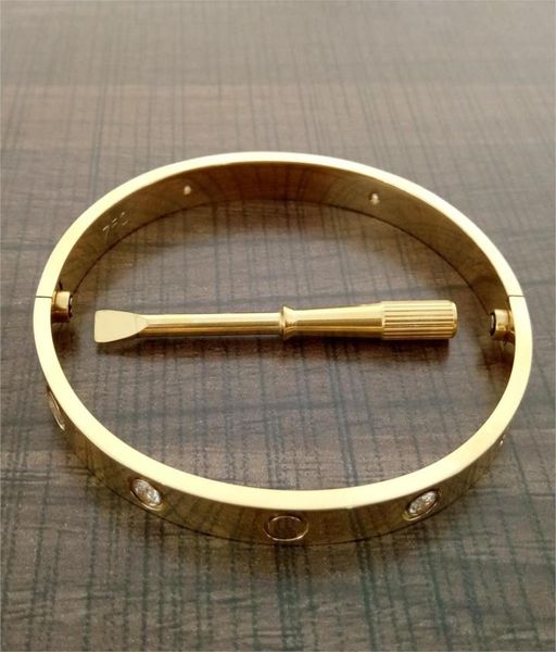selling arrival 161921cm lovers bangles 316l titanium steel bracelets brand cz stone screwdriver bracelet bangle for women 9385891, Black
selling arrival 161921cm lovers bangles 316l titanium steel bracelets brand cz stone screwdriver bracelet bangle for women 9385891, Black
