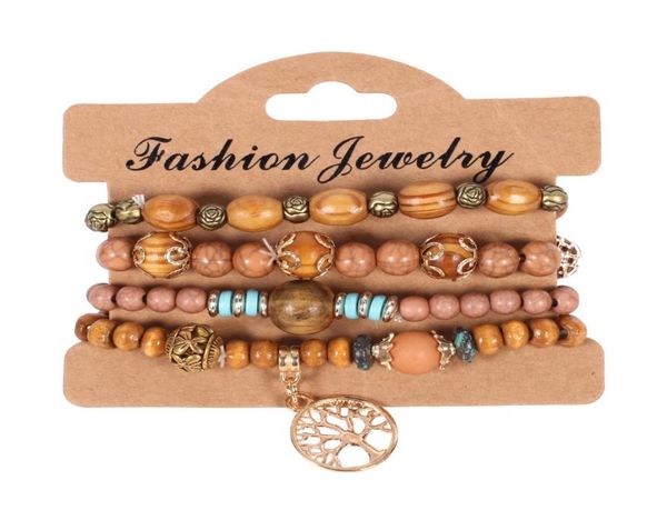 4pcsset bohemian wooden beaded chains bracelets for women tree of life metal rose flower charm wood beads bangle fashion boho jew2884264, Golden;silver
4pcsset bohemian wooden beaded chains bracelets for women tree of life metal rose flower charm wood beads bangle fashion boho jew2884264, Golden;silver