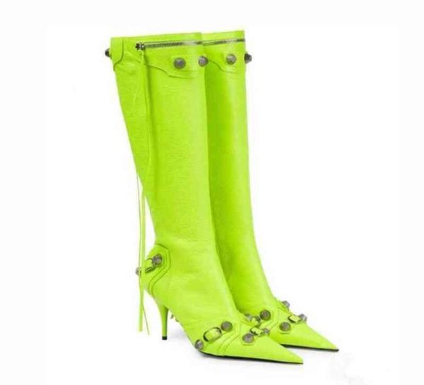 women boots pointed toe metal buckle zipper knee feminine stiletto studded high heel black luxury design women039s shoes size 41963971
women boots pointed toe metal buckle zipper knee feminine stiletto studded high heel black luxury design women039s shoes size 41963971