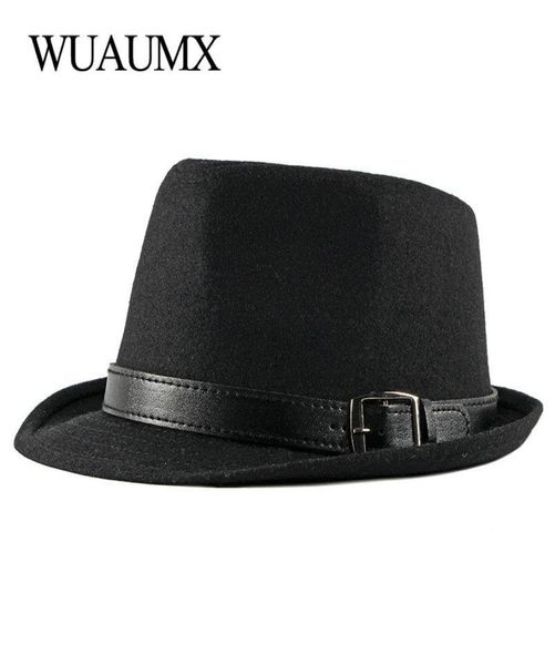 wuaumx autumn winter retro jazz hats middle aged men felt fedoras cap for male solid trilby panama hat black bowler wide brim8818449, Blue;gray
wuaumx autumn winter retro jazz hats middle aged men felt fedoras cap for male solid trilby panama hat black bowler wide brim8818449, Blue;gray