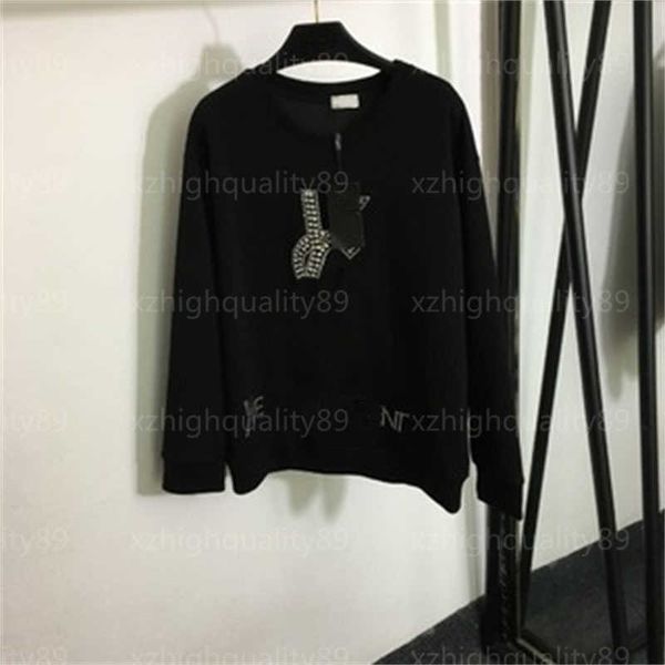 women sweatshirt designer pullover track suit fashion diamond lettered solid color round neck long sleeved loose sport womens designer swea, Black
women sweatshirt designer pullover track suit fashion diamond lettered solid color round neck long sleeved loose sport womens designer swea, Black