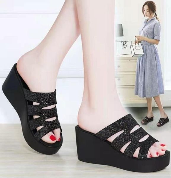 sandals slope heel highheel slippers women summer 2022 thicksoled fashion outer wear net red and with skirts2003752, Black
sandals slope heel highheel slippers women summer 2022 thicksoled fashion outer wear net red and with skirts2003752, Black