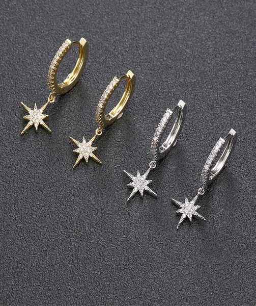 elegant trendy gold silver eight star small hoop earrings pave silver crystal star drop earrings for women wedding jewelry gifts w8681905, Golden;silver
elegant trendy gold silver eight star small hoop earrings pave silver crystal star drop earrings for women wedding jewelry gifts w8681905, Golden;silver