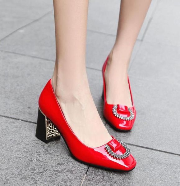 big size 9 11 ladies high heels women shoes woman pumps pointed square button single shoe1122449, Black
big size 9 11 ladies high heels women shoes woman pumps pointed square button single shoe1122449, Black