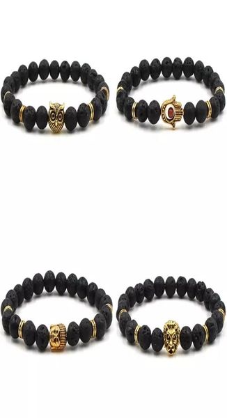 casual fashion lava rock beads bracelet owl buddha lion hand bracelets 8mm alloy natural stone bangles for women men gift7451787, Black
casual fashion lava rock beads bracelet owl buddha lion hand bracelets 8mm alloy natural stone bangles for women men gift7451787, Black