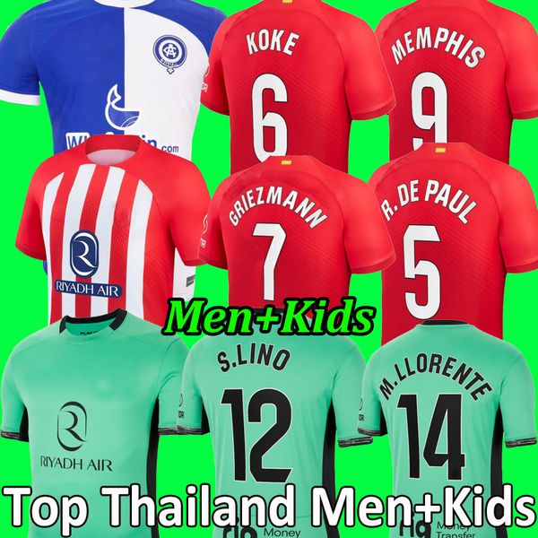 23 24 atletico de madrid soccer jerseys 120 year memphis morata griezmann m.llorente correa koke camisetas lemar carrasco men kid kit footba, Black;yellow
23 24 atletico de madrid soccer jerseys 120 year memphis morata griezmann m.llorente correa koke camisetas lemar carrasco men kid kit footba, Black;yellow