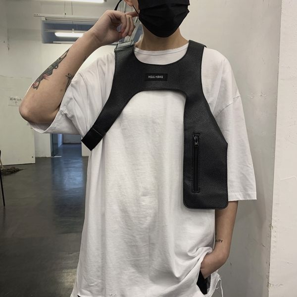 men's vests men irregular punk hip hop leather vest hollow out pu sleeveless jacket man vintage casual cropped waistcoat veste homme 23, Black;white
men's vests men irregular punk hip hop leather vest hollow out pu sleeveless jacket man vintage casual cropped waistcoat veste homme 23, Black;white