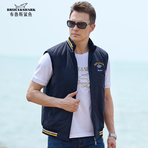 men's vests bruce shark male vest casual fashion inner thicken cotton super quality outerwear zipper coats jacket big size 4xl 230905, Black;white
men's vests bruce shark male vest casual fashion inner thicken cotton super quality outerwear zipper coats jacket big size 4xl 230905, Black;white