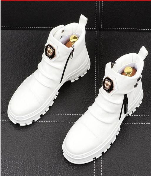 luxury men fashion casual ankle boots spring autumn punk style rivets trend shoes male leather high sneakers white black 1nx29428688
luxury men fashion casual ankle boots spring autumn punk style rivets trend shoes male leather high sneakers white black 1nx29428688