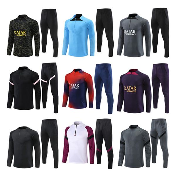 2023 men football tracksuit soccer training suit 23 24 mens kids survetement maillots de foot chandal tuta jogging, Black
2023 men football tracksuit soccer training suit 23 24 mens kids survetement maillots de foot chandal tuta jogging, Black