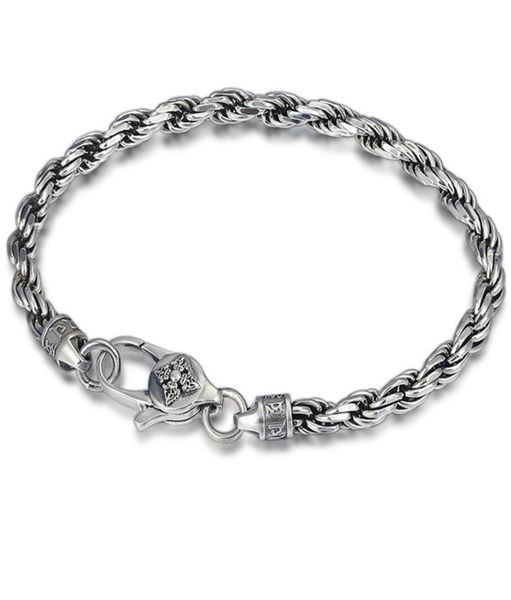 quality 925 sterling silver braided link chain bracelets 4mm american european antique handmade vintage designer luxury jewelry ac9688425, Black
quality 925 sterling silver braided link chain bracelets 4mm american european antique handmade vintage designer luxury jewelry ac9688425, Black