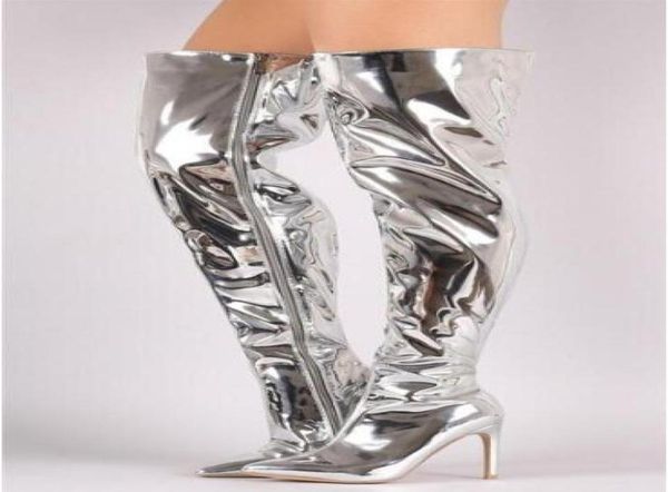 kim kardashian stilettos silver gold mirror leather metallic over the knee women boots fashion thigh high booties4403030, Black
kim kardashian stilettos silver gold mirror leather metallic over the knee women boots fashion thigh high booties4403030, Black