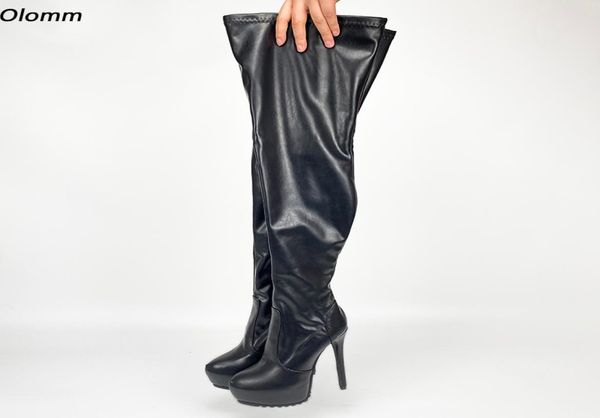 rontic new women winter platform thigh boots full side zipper stiletto heel round toe black night club shoes plus us size 5205511939
rontic new women winter platform thigh boots full side zipper stiletto heel round toe black night club shoes plus us size 5205511939