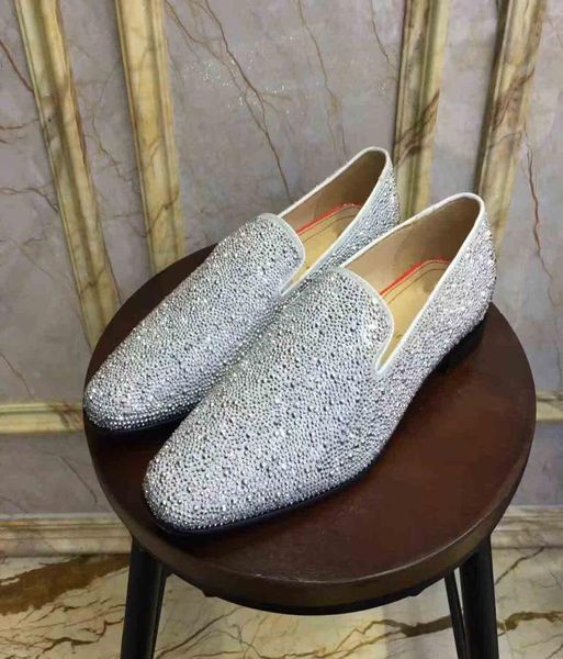 fashion studs loafers men flats with bling rhinestone diamonds glitter slipper shoes black genuine leather wedding dress with box1482594
fashion studs loafers men flats with bling rhinestone diamonds glitter slipper shoes black genuine leather wedding dress with box1482594