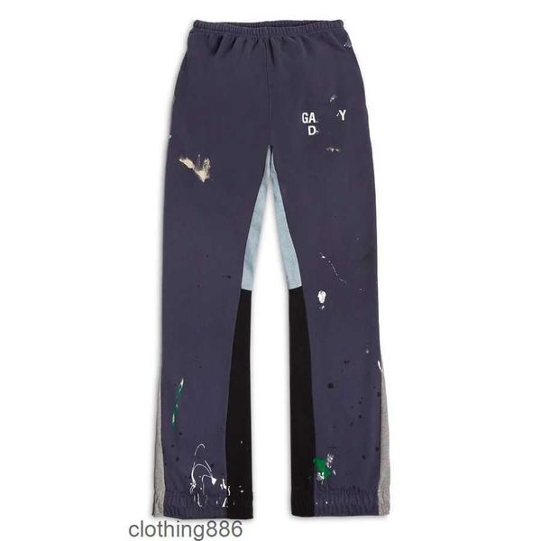 men's pants galleries depts designer sweatpants fashion sports painted flare pant jeans trousers, Black
men's pants galleries depts designer sweatpants fashion sports painted flare pant jeans trousers, Black