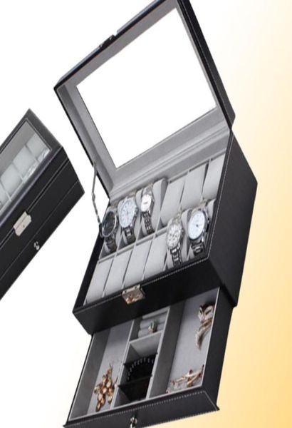 new 12 grids slots double layers pu leather watch storage box professional watch case rings bracelet organizer box holder5783827, Black;blue
new 12 grids slots double layers pu leather watch storage box professional watch case rings bracelet organizer box holder5783827, Black;blue
