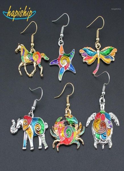 dangle chandelier hapiship 2021 fashion gold tone colorful glaze tortoise horse elephant crab dragonfly earrings for women laha6324233, Silver
dangle chandelier hapiship 2021 fashion gold tone colorful glaze tortoise horse elephant crab dragonfly earrings for women laha6324233, Silver