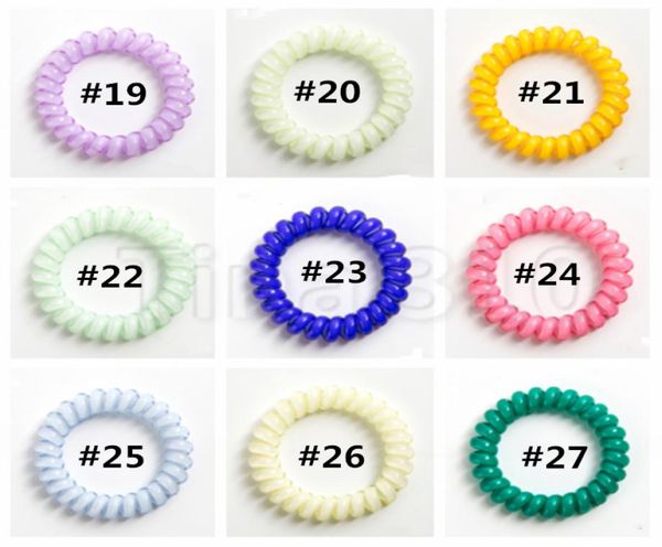 26 colors telephone cord gum hair tie 6.5cm girls elastic hairband ring rope candy color rubber bands hair accessories t2c50491521880, Pink
26 colors telephone cord gum hair tie 6.5cm girls elastic hairband ring rope candy color rubber bands hair accessories t2c50491521880, Pink