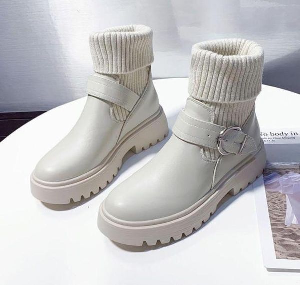 2021 new women leather autumn boots block heel black style platform shoes female footwear 399478
2021 new women leather autumn boots block heel black style platform shoes female footwear 399478