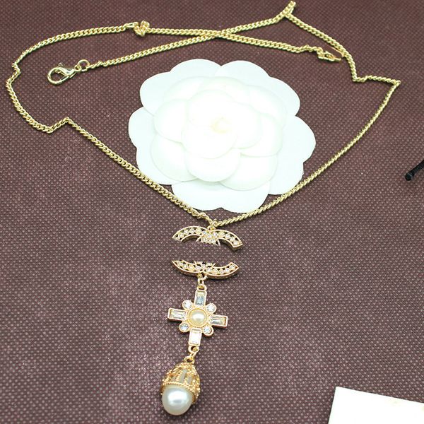 luxury classic 18k gold plated necklace fashion jewelry pendant necklaces large pearl pendant wedding gift jewelry sweater necklaces no box, Silver
luxury classic 18k gold plated necklace fashion jewelry pendant necklaces large pearl pendant wedding gift jewelry sweater necklaces no box, Silver