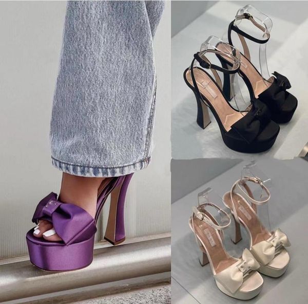 bowtie buckle sandals for womens designer satin transparent pvc platform heel shoes 14cm high heeled ladies wedding party roman sa6064900, Black
bowtie buckle sandals for womens designer satin transparent pvc platform heel shoes 14cm high heeled ladies wedding party roman sa6064900, Black