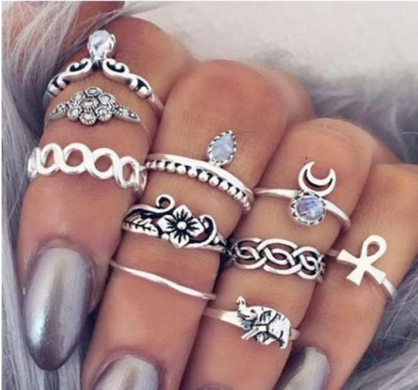 vintage knuckle ring sets antique silvergold engraved flowers elephant 10 pcs fingernail ring sets for girls ladies2171110, Silver
vintage knuckle ring sets antique silvergold engraved flowers elephant 10 pcs fingernail ring sets for girls ladies2171110, Silver
