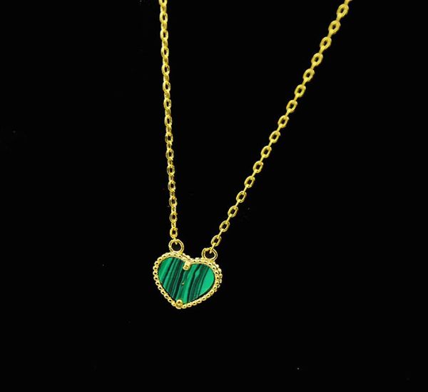 whole simple and sweet heart shaped with natural stone plated 18k golden peach heart shell agate malachite love necklace7176400, Silver
whole simple and sweet heart shaped with natural stone plated 18k golden peach heart shell agate malachite love necklace7176400, Silver