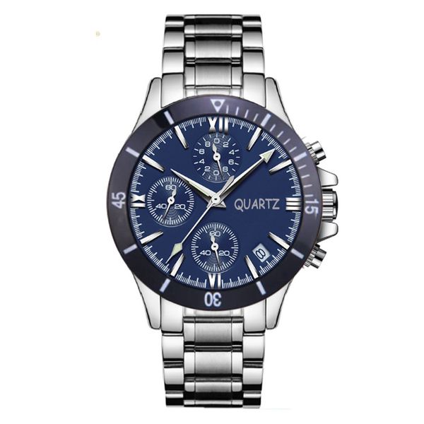 Image of Mens Designer Watches Quartz Chronograph Movement Wristwatch Stainless Steel Man Business Wristwatches Montre De Luxe Male Clock Sports Watch Relogio