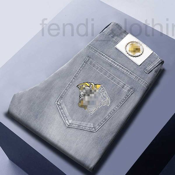 men's jeans designer summer fashion brand korean edition small feet pants slim fit thin embroidered smoke grey long 4jsv, Blue
men's jeans designer summer fashion brand korean edition small feet pants slim fit thin embroidered smoke grey long 4jsv, Blue