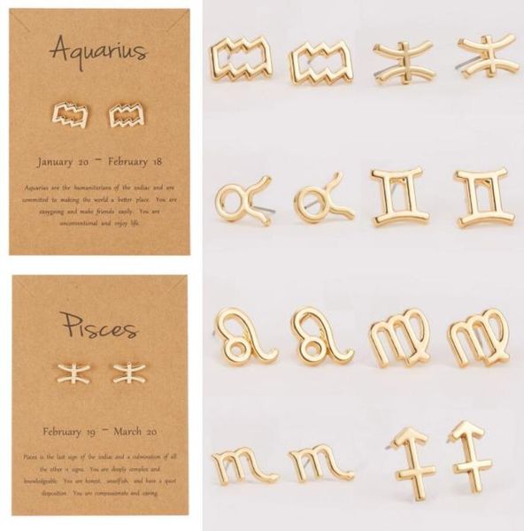 12 constellation symbol stud earrings zodiac sign stainless steel jewelry gift for women astrology scorpio leo aries earrings3815154, Golden;silver
12 constellation symbol stud earrings zodiac sign stainless steel jewelry gift for women astrology scorpio leo aries earrings3815154, Golden;silver