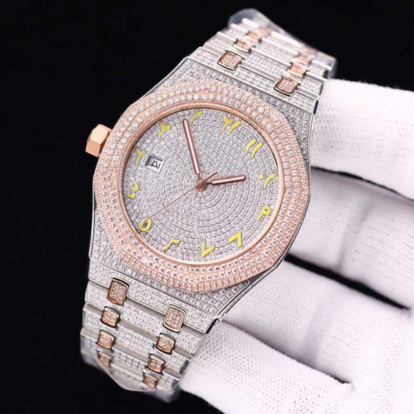 try6 wristwatch diamond mens watch automatic mechanical watch 41mm men classic wristwatch life waterproof sapphire stainls steel wristwatch, Silver
try6 wristwatch diamond mens watch automatic mechanical watch 41mm men classic wristwatch life waterproof sapphire stainls steel wristwatch, Silver