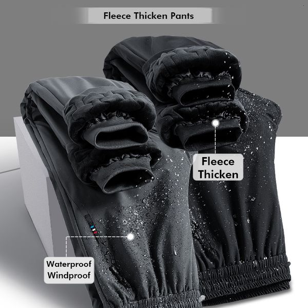 men s pants winter windproof waterproof warm sweatpants 7xl plus size casual strainght trousers black thicken fleece lined for men 230906
men s pants winter windproof waterproof warm sweatpants 7xl plus size casual strainght trousers black thicken fleece lined for men 230906