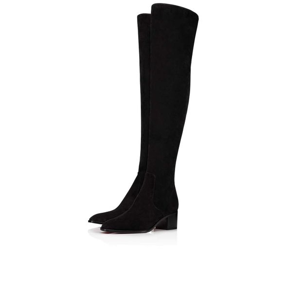 with box women shoes luxury designer brand boots over-the-knee boot sophisticated gazellou 55mm chunky heel almond shape toes suede eu35-432, Black
with box women shoes luxury designer brand boots over-the-knee boot sophisticated gazellou 55mm chunky heel almond shape toes suede eu35-432, Black