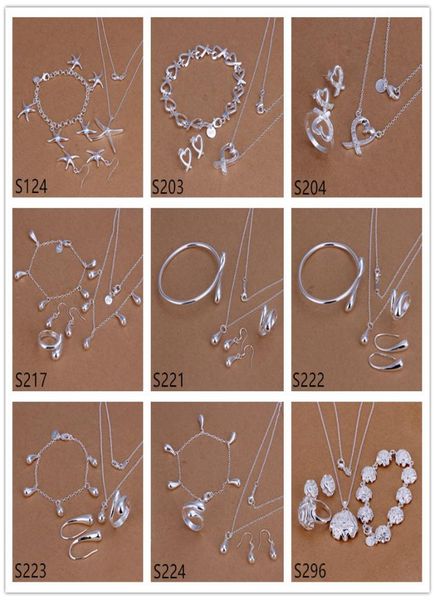 women039s sterling silver jewelry sets 6 sets a lot mixed style ems61fashion 925 silver necklace bracelet earring ring jewelr5773929, Black
women039s sterling silver jewelry sets 6 sets a lot mixed style ems61fashion 925 silver necklace bracelet earring ring jewelr5773929, Black