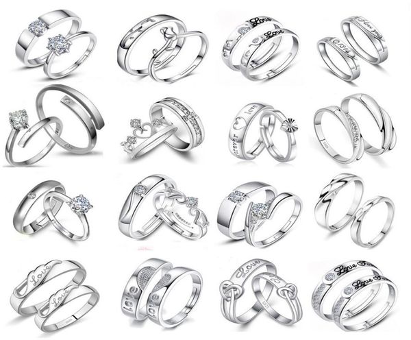 20pairslot simple silver color copper adjustable diamonds love rings for lovers couple wedding engagement jewelry mix style valen7631912, Slivery;golden
20pairslot simple silver color copper adjustable diamonds love rings for lovers couple wedding engagement jewelry mix style valen7631912, Slivery;golden