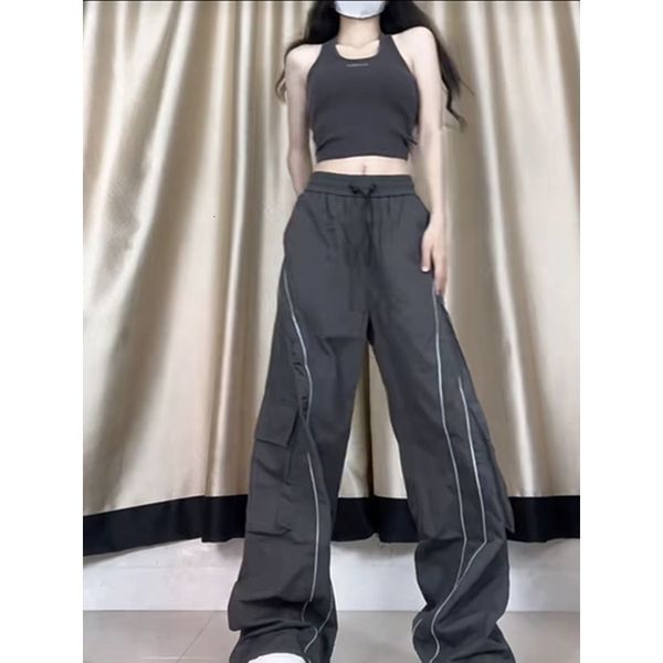 women's pants s deeptown y2k harajuku cargo parachute pant vintage gray baggy streetwear korean style casual jogger trousers sport stri, Black;white
women's pants s deeptown y2k harajuku cargo parachute pant vintage gray baggy streetwear korean style casual jogger trousers sport stri, Black;white