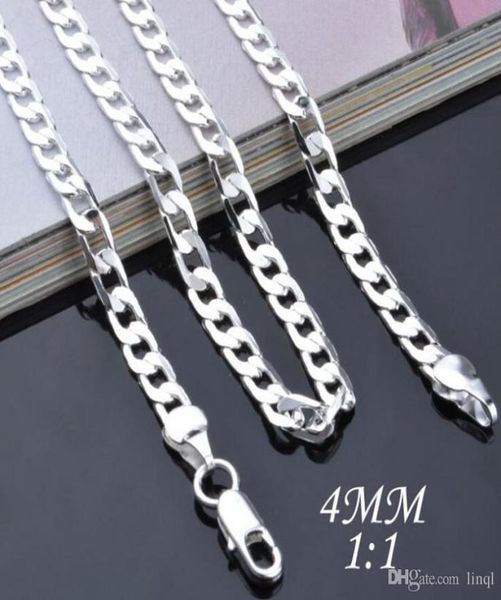 4mm 925 sterling silver necklace curb chain figaro chain necklaces two style link italy 1624inch1134522
4mm 925 sterling silver necklace curb chain figaro chain necklaces two style link italy 1624inch1134522