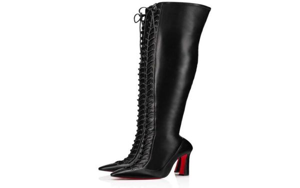 winter brands anjeltall boot women stretch nappa leather fashion booty over-knee-boots lace up luxury booties party,dress,evening eu35-44744, Black
winter brands anjeltall boot women stretch nappa leather fashion booty over-knee-boots lace up luxury booties party,dress,evening eu35-44744, Black