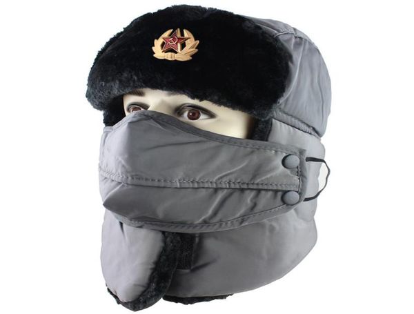 soviet army military ushanka bomber hats badge russia pilot trapper trooper hat winter faux rabbit fur earflap men snow caps7780010, Blue;gray
soviet army military ushanka bomber hats badge russia pilot trapper trooper hat winter faux rabbit fur earflap men snow caps7780010, Blue;gray