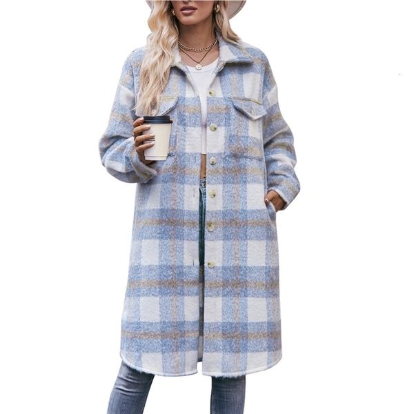 womens wool blends casual plaids mohair jackets button down long sleeve coat midlong 517d 230905, Black
womens wool blends casual plaids mohair jackets button down long sleeve coat midlong 517d 230905, Black