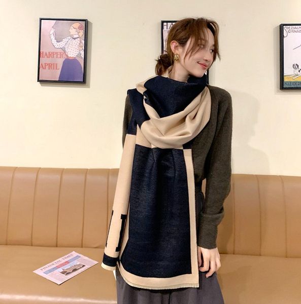 scarf designer scarf fashion classic women imitate cashmere wool long plaid blanket chunk oversized winter fall warm letter khaki 5799325, Blue;gray
scarf designer scarf fashion classic women imitate cashmere wool long plaid blanket chunk oversized winter fall warm letter khaki 5799325, Blue;gray