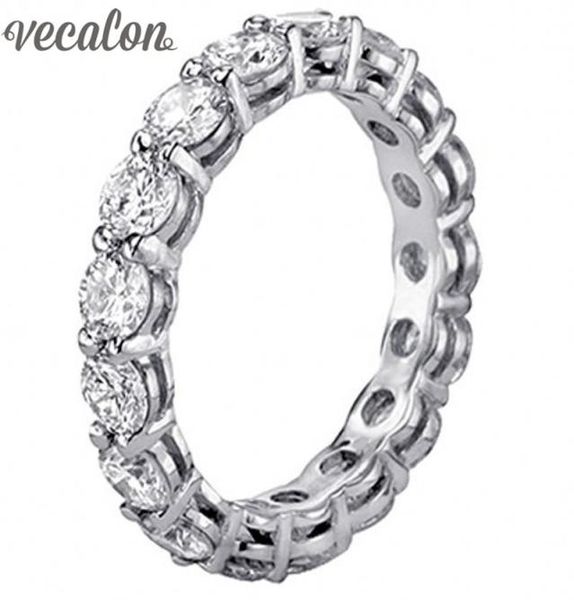 vecalon women jewelry 925 sterling silver ring full round 4mm simulated diamond cz engagement wedding band rings for women2466232, Slivery;golden
vecalon women jewelry 925 sterling silver ring full round 4mm simulated diamond cz engagement wedding band rings for women2466232, Slivery;golden