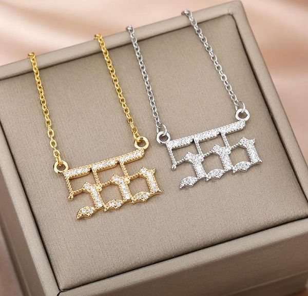 pendant necklaces angel number 111 222 333 444 555 777 888 999 666 zircon jewelry couple female charms twinkle pendants gift9745110, Silver
pendant necklaces angel number 111 222 333 444 555 777 888 999 666 zircon jewelry couple female charms twinkle pendants gift9745110, Silver